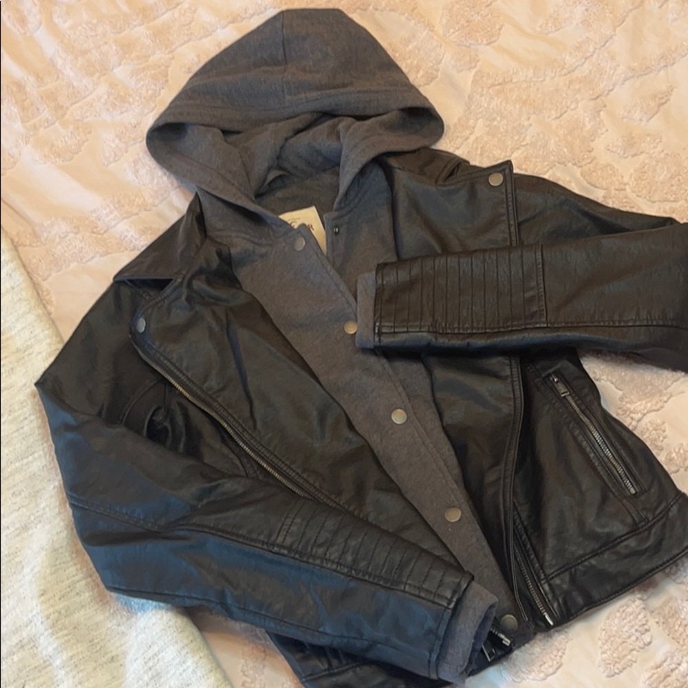 Hollister Leather Jacket
